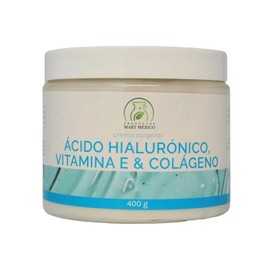 Productos Mart Mexico Crema Facial De Ácido Hialurónico, Vitamina E & Colágeno Hidratación Profunda Productos Mart Mexico 400g