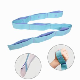 2Pcs Yoga Stretch Assist Strap with 9 Numbered Loops,Yoga Stretch Strap, Elastic Band Exercise Stretch Bands Elastic Exercise，Dancing Assistance and Rehabilitation