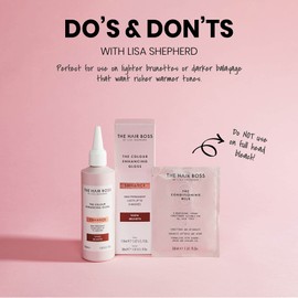 The Hair Boss Warm Brunette Color Enhancing Gloss Semi-Permanent Hair Treatment for 6 Washes 150ml