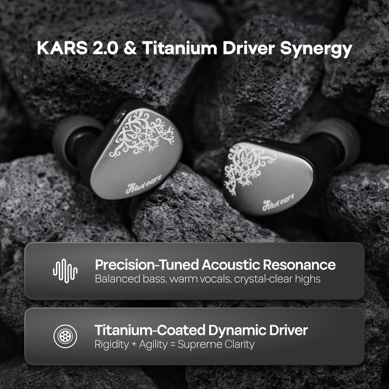 Kiwi Ears Cadenza II 10mm Titanium DD In Ear Monitor