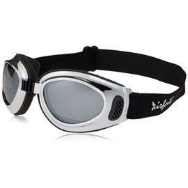 Pacific Coast Airfoil Goggles (Chrome Frame/Silver Mirror Lens)