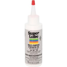 Super Lube 51004, Synthetic Oil, High Viscosity, 4 oz Bottle, Translucent White (Packaging May Vary)