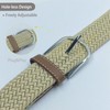 ELTACASUX Stretch Woven Mens Belt,Canvas Braided Belts Men and Women
