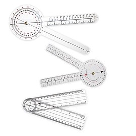 Rehabilitation Advantage 3 Piece Goniometer Set, 360 Degree ISOM