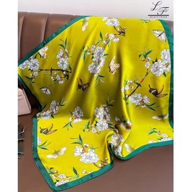 Hioyiwse Satin Bandanas Head Scarf For Women Hair Scarves Accessories Lightweight Fashion Wrap Neck Silk Sleeping Headscarf A10