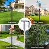 Bird Feeder Pole for Outdoor, 1 Pack 109 Inch Bird