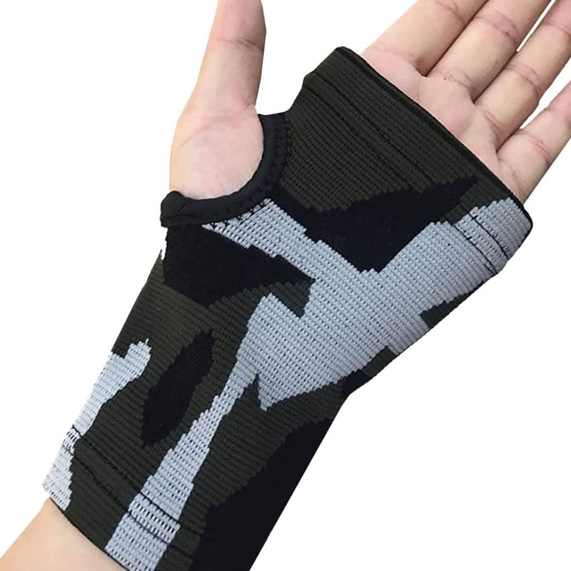 LEX STANDARD GT009 Men's Fingerless Training Gloves, One-Handed, Supportive, Camouflage,