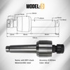 CNCTOPBAOS 65mm Lathe Center Morse Taper 2 Live Center Movable