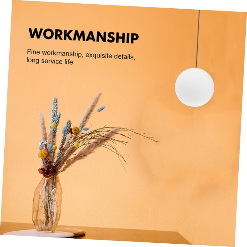 MAGICLULU Frosted White Glass Globe Lamp Shade Replacement Milk Glass