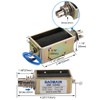 Baomain Push Pull Electromagnet Solenoid JF-1564B DC24V 1.4A Stroke 20mm