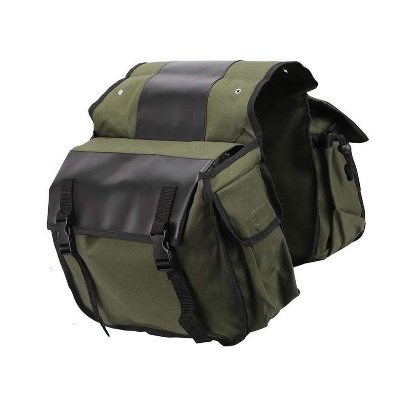 Cycling Side Bags Canvas Bike Commuting Bag Saddle Bags Large