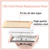 Flawless Nu Razor Replacement Heads, Rose Gold Plated Body With