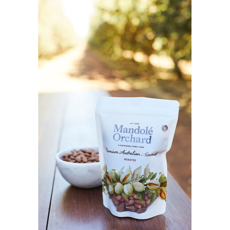 Mandolé Orchard - Premium Australian Almonds - Roasted, 500g