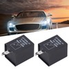 2Pcs LED Flasher 2‑Pin Electronic Relay Normally Open Car Turn