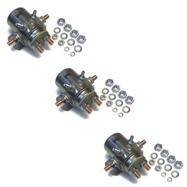 (3 Pack) 12V Switch Relay Solenoid Continuous Duty for Autocrane Auto Crane Boom Hoist