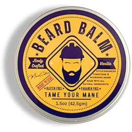 Men's Beard Balm - Vanilla 1.5oz - Tame Your Mane