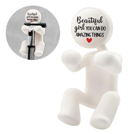 AGMDESIGN AGMDESIGN Beautiful Girl You Can Do Amazing Things Shower Razor Holder, Funny Bathroom Decor for Women, Cute Gadgets Leg Razor Holder, Cute Storage Hook Gifts for Women Girlfriend Wife Sister