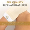 Mirak Naturals 3 Deep Exfoliating Mitts Body Scrub for Soft
