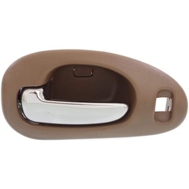 Garage-Pro Interior Door Handles Set For Chrysler Concorde 1998-2004, 300M 1999-2004, LHS 1999-2001 Front, Driver and Passenger Side Beige with Chrome Lever, Door Lock Hole