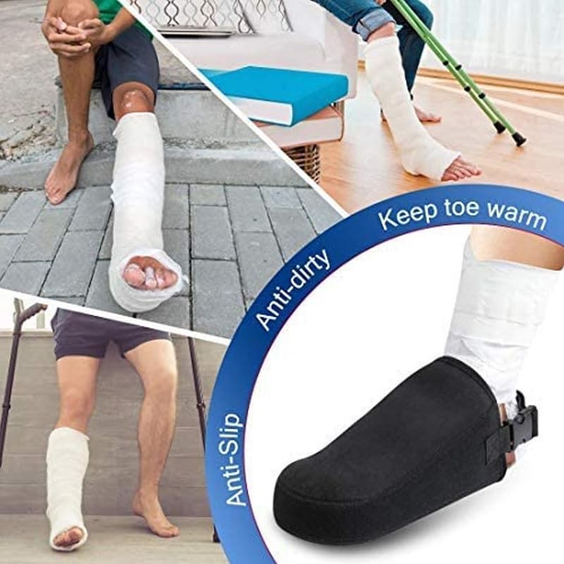 NICEYEA Cast Sock Toe Cover Adjustable Cast Protector Half Foot