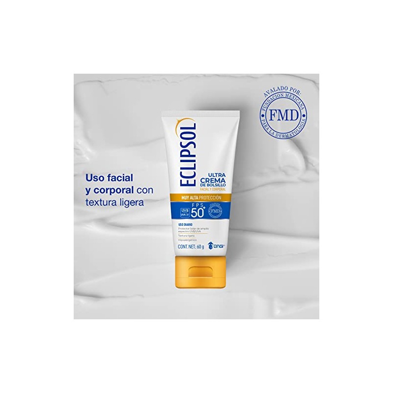 Eclipsol - Ultra Crema de Bolsillo, FPS 50+, Protector Solar