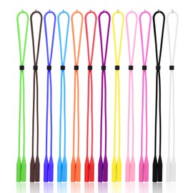 Hifot Adjustable Eyeglasses Strap Eyewear Retainer 12 Pack with Glasses Cleaning Cloth,Silicone Sunglasses Holder Strap,Eyeglasses Retainer