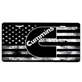 American Flag Tactical Cummins Aluminium License Plate Highest Quality