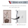 TayMac 5070W MASQUE 2000 Mid-size White 1-Gang Decorator Toggle Switch