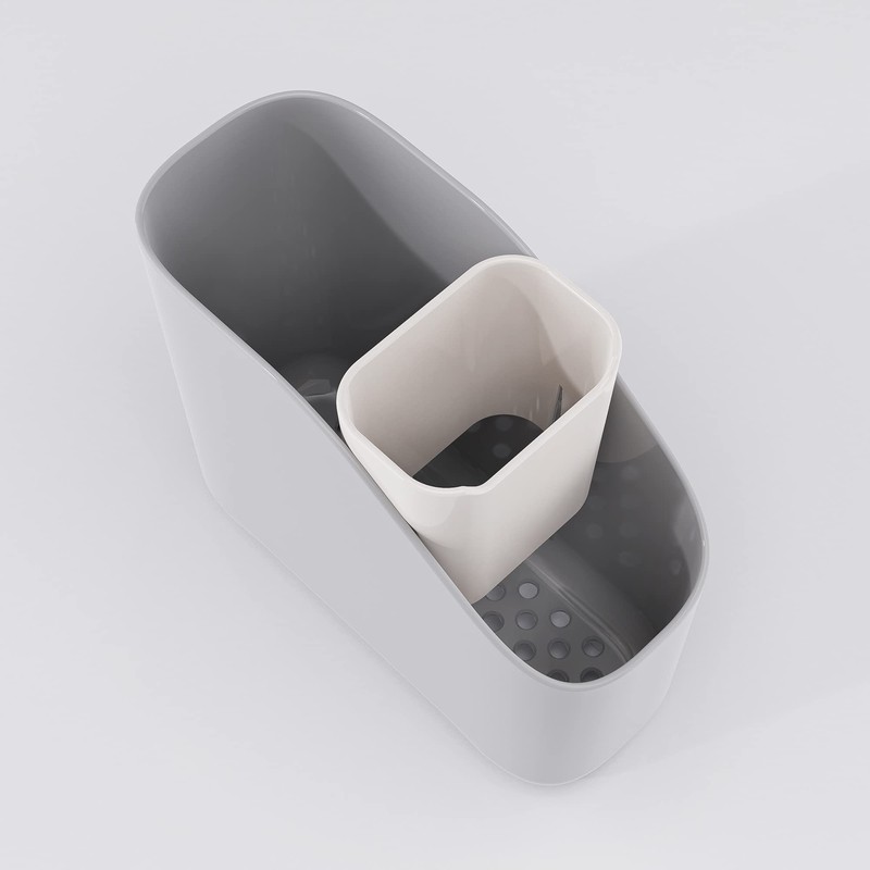 Zeal G401S Sink Tidy, Melamine, French Grey/Cream