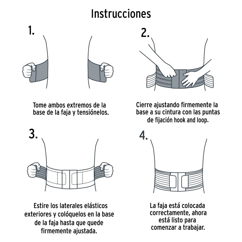 Truper FAJA-XLC, Faja cinturón, de malla, talla extra grande