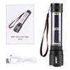 NPET T08-2 Solar Power Flashlight Car Flashlight USB Rechargeable Tactical