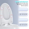 8 Pcs Toilet Seat Rubber Buffers,Toilet Seat Bumpers Replacement Set，High-Quality