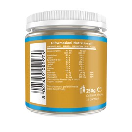 Ultimate Italia - Crema proteica al 35% spalmabile, senza zuccheri - 250g - gusto arachidi - poche calorie, senza glutine, con vitamine