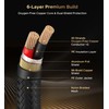 Warrky XLR Cables 6ft 1 Pack [Oxygen-Free Copper (OFC), Gold-Plated