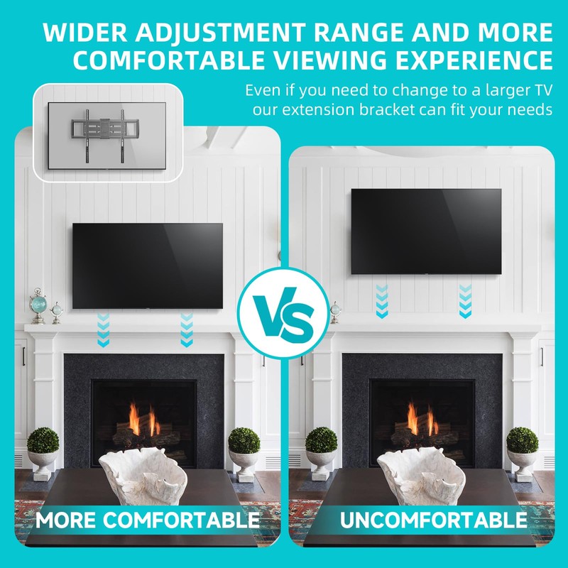 Gadgetzan TV Mount Extension Bracket Kit,TV Mount Extender Designed for