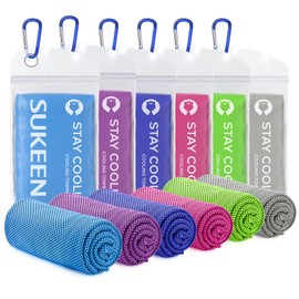 Sukeen Cooling Towel(40"x12") Sweat Towel Cold Towel for Neck&Head,Soft Breathable Chilly Towel for Yoga, Golf, Gym, Camping, Running, Workout & More Activities