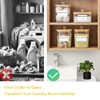 4 Pack Clear Laundry Pods Container & Dryer Sheet Holder