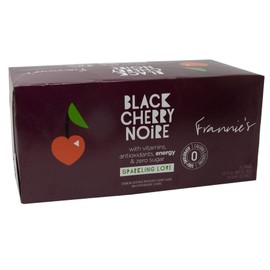 Frannie's Sparkling Beverage- Zero Calories & Sugar, Aspertame Free: 8-Pack 12 fl. oz. Cans (Black Cherry Noir)