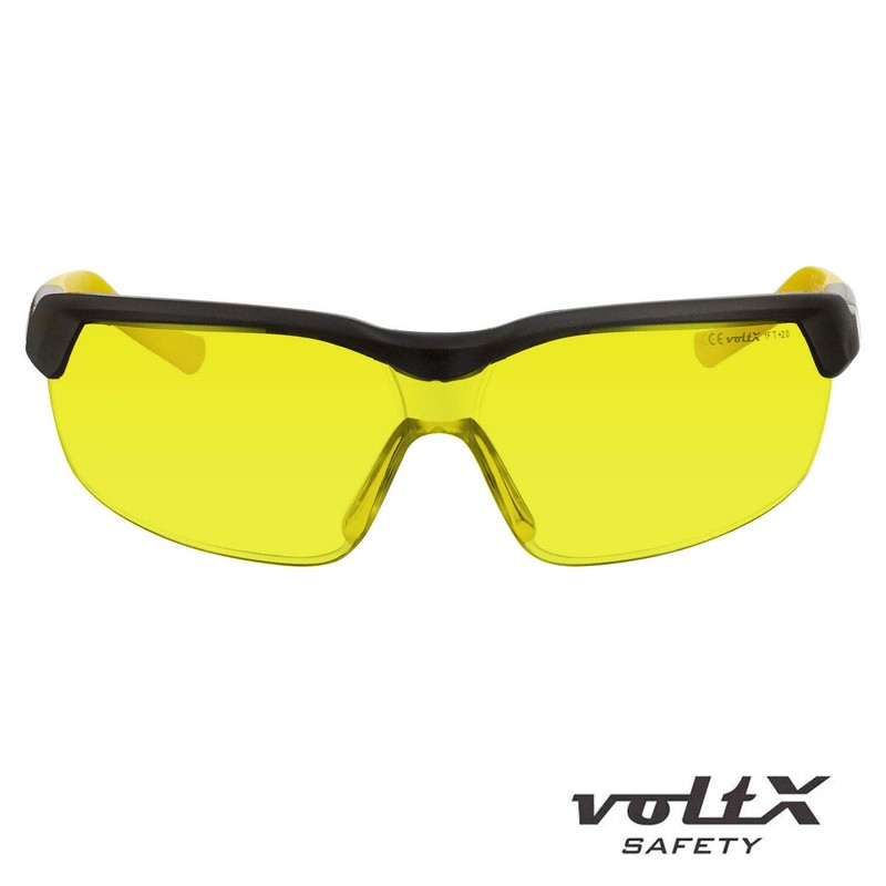 voltX GT ADJUSTABLE Safety Glasses (YELLOW Lens), UKCA & CE