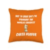 Worlds Greatest Chess Player Throw Pillow
