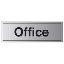 V Safety General Door-Office Sign - 300mm x 100mm - 1.6mm Alu Rigid Plastic