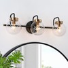 KSANA Black Bathroom Vanity Light Fixtures, Modern Farmhouse 3-Light Black