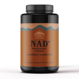 NAD+ Nicotinamida Ribósido - 30 Cápsulas de 500 mg c/u - Suplemento Alimenticio - Apoya el Rendimiento Celular y Energía - Sin Gluten - Suministro para 1 Mes