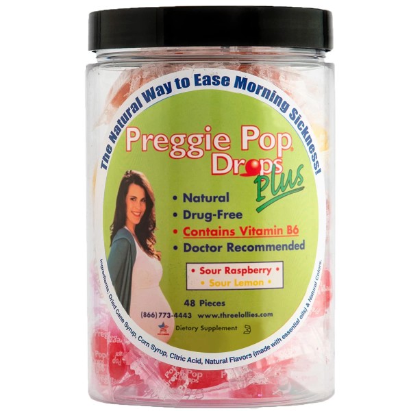 Preggie Pop Drops Plus Fortified with Vitamin B6 - Morning