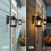 LALUZ Rectangle Porch Lights Outdoor, A03156 Farmhouse Weather-Proof Exterior Light