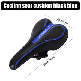 Gel Bike Saddle - Anti-Shock Comfort Seat for Mountain & Road Bikes, Waterproof Padded Saddle with Ergonomic Design (UK Weatherproof)