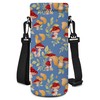 Neoprene Water Bottle Carrier Bag with Adjustable Shoulder Strap for