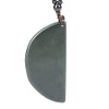 2 Certified Deep Green Pendant Phoenix Dragon Natural Jade Jasper,