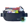 EGOO - Ultralight RFID Money Belt with Adjustable Elastic Strap