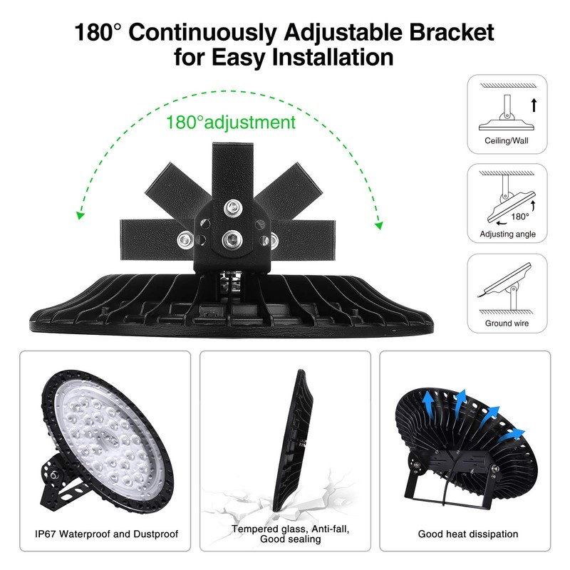 Fairyland LED UFO Industrial Lamp Indoor Spotlight 50W 100W 200W
